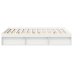 Bed Frame without Mattress White 150x200 cm