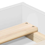 Bed Frame without Mattress White 150x200 cm - Low Angle