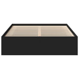 Bed Frame without Mattress Black 150x200 cm