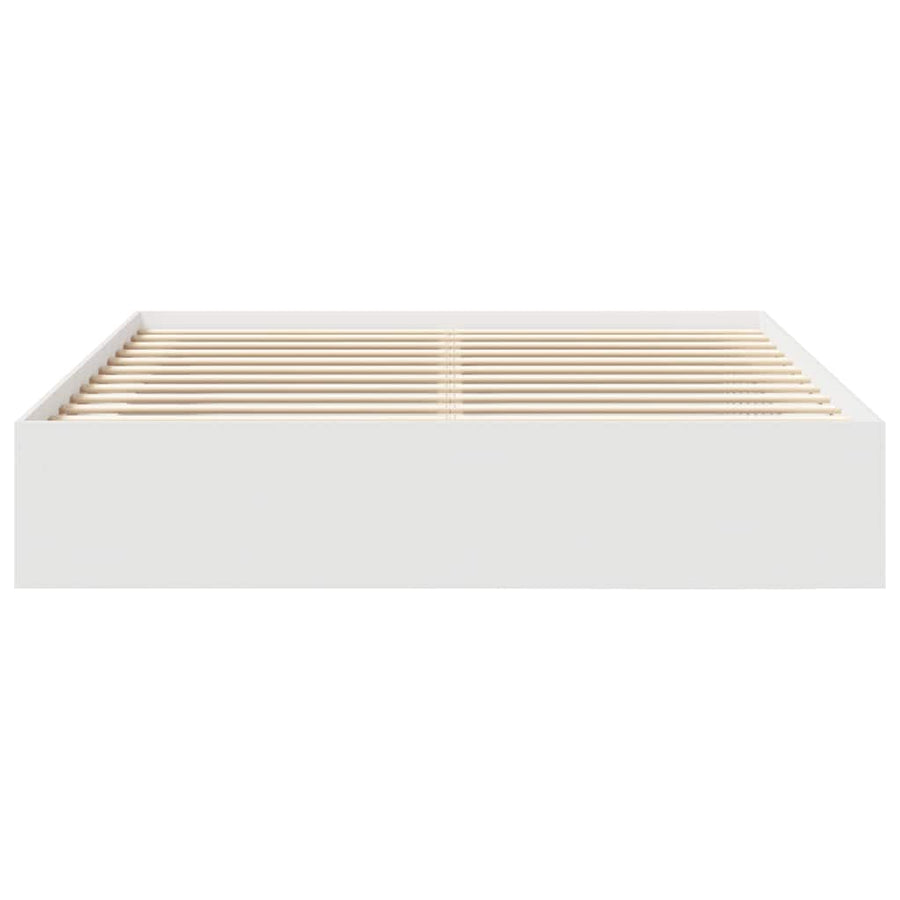 Bed Frame without Mattress White 180x200 cm Super King Size, image 4