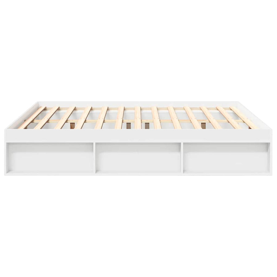 Bed Frame without Mattress White 180x200 cm Super King Size, image 6