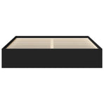 Bed Frame without Mattress Black 180x200 cm Super King Size