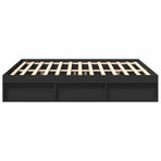 Bed Frame without Mattress Black 180x200 cm Super King Size
