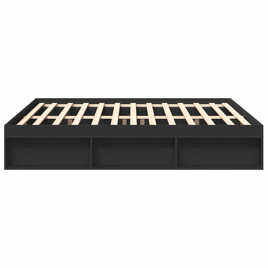 Bed Frame without Mattress Black 180x200 cm Super King Size