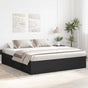 Bed Frame without Mattress Black 180x200 cm Super King Size