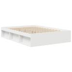 Bed Frame without Mattress White 135x190 cm