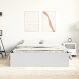 Bed Frame without Mattress White 135x190 cm - Top-Down View