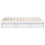 Bed Frame without Mattress White 135x190 cm