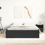 Bed Frame without Mattress Black 135x190 cm - Top-Down View