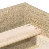 Bed Frame without Mattress Sonoma Oak 135x190 cm - Low Angle