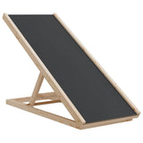 Dog Ramp Grey 100x40 cm Solid Wood Fir - Front View