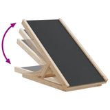 Dog Ramp Grey 70x35 cm Solid Wood Fir - Close-Up Angle