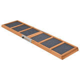 Dog Ramp Grey120x30 cm Solid Wood Fir - Front View