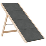 Dog Stair Grey 105x47 cm Solid Wood Fir - Top-Down View