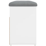 Shoe Bench White 82x32x45.5 cm Engineered Wood