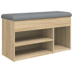 Shoe Bench Sonoma Oak 82x32x45,5 cm Engineered Wood