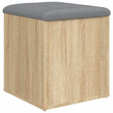 Storage Bench Sonoma Oak 42x42x45 cm Engineered Wood - Front View
