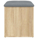 Storage Bench Sonoma Oak 42x42x45 cm Engineered Wood
