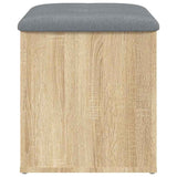 Storage Bench Sonoma Oak 42x42x45 cm Engineered Wood - 45-Degree Angle