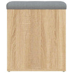 Storage Bench Sonoma Oak 42x42x45 cm Engineered Wood