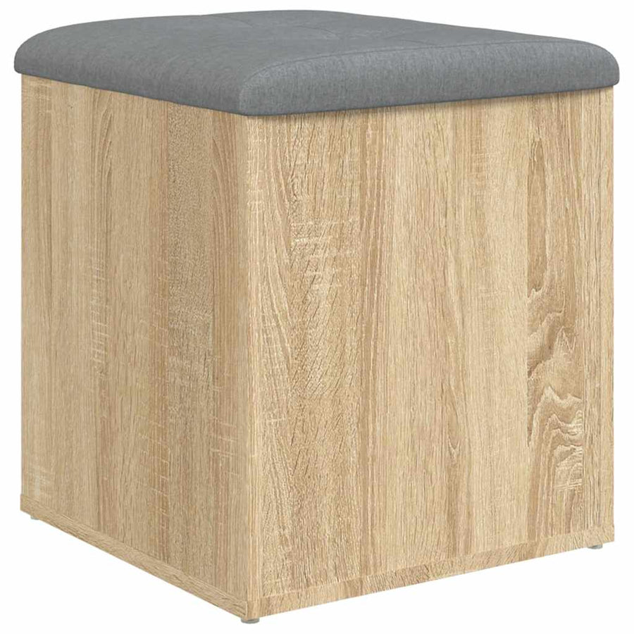 Storage Bench Sonoma Oak 42x42x45 cm Engineered Wood