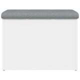 Storage Bench White 62x42x45 cm Engineered Wood