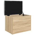 Storage Bench Sonoma Oak 62x42x45 cm Engineered Wood