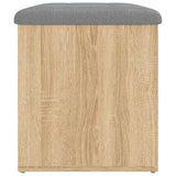 Storage Bench Sonoma Oak 62x42x45 cm Engineered Wood