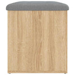 Storage Bench Sonoma Oak 62x42x45 cm Engineered Wood