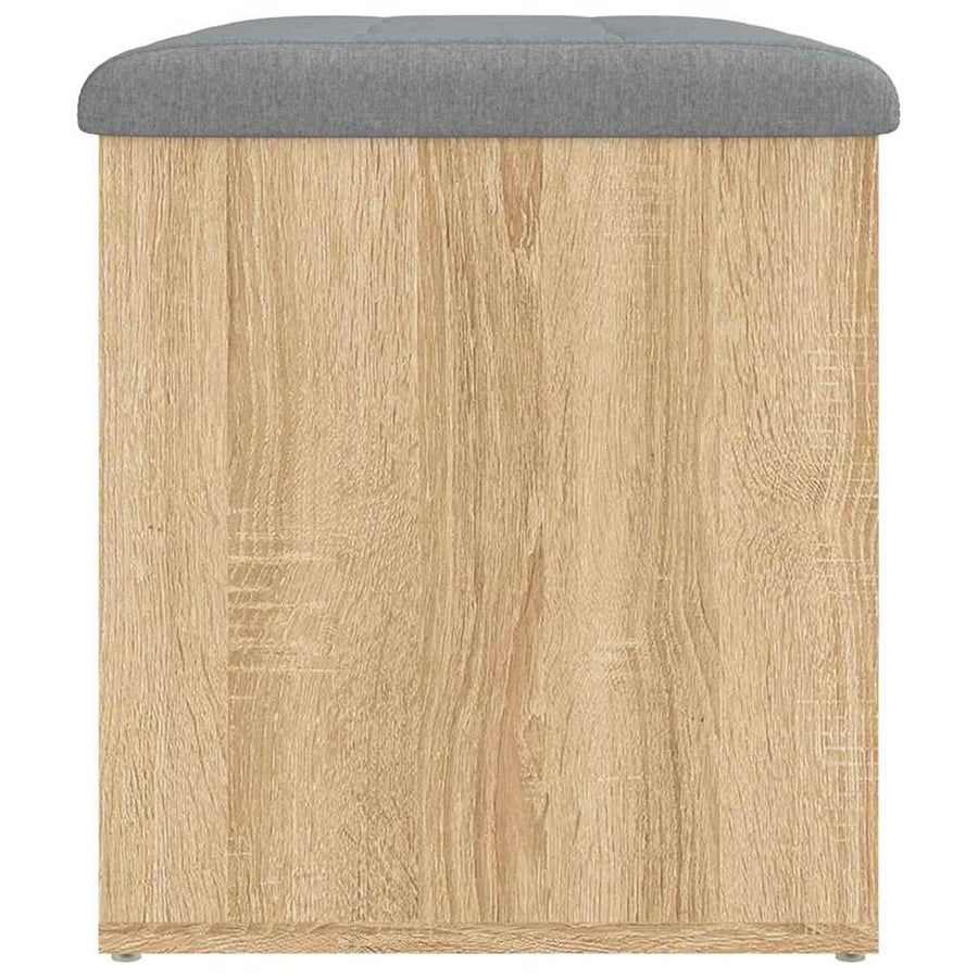 Storage Bench Sonoma Oak 62x42x45 cm Engineered Wood