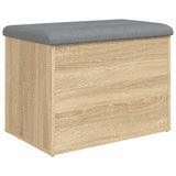 Storage Bench Sonoma Oak 62x42x45 cm Engineered Wood - Rear View