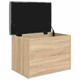 Storage Bench Sonoma Oak 62x42x45 cm Engineered Wood - Front View