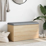 Storage Bench Sonoma Oak 82x42x45 cm Engineered Wood - Side View