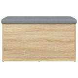 Storage Bench Sonoma Oak 82x42x45 cm Engineered Wood - 45-Degree Angle