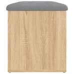 Storage Bench Sonoma Oak 82x42x45 cm Engineered Wood