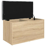 Storage Bench Sonoma Oak 82x42x45 cm Engineered Wood - Front View