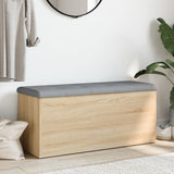 Storage Bench Sonoma Oak 102x42x45 cm Engineered Wood - Side View