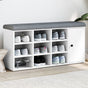 Shoe Bench White 102x32x50 cm Engineered Wood