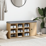 Shoe Bench Sonoma Oak 102x32x50 cm Engineered Wood