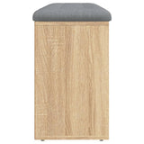 Shoe Bench Sonoma Oak 102x32x50 cm Engineered Wood
