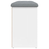 Shoe Bench White 102x32x50 cm Engineered Wood