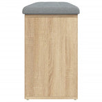 Shoe Bench Sonoma Oak 102x32x50 cm Engineered Wood