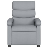 Massage Recliner Chair Light Grey Fabric - Top-Down View
