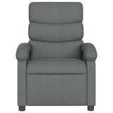 Massage Recliner Chair Dark Grey Fabric - Top-Down View