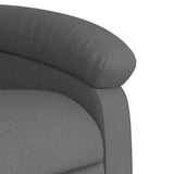 Massage Recliner Chair Dark Grey Fabric - Extra Image