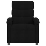 Massage Recliner Chair Black Fabric - Top-Down View