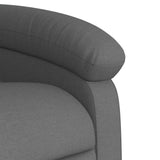 Electric Massage Recliner Chair Dark Grey Fabric