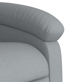 Stand up Massage Recliner Chair Light Grey Fabric - Extra Image