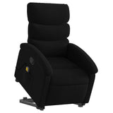 Stand up Massage Recliner Chair Black Fabric - Side View