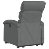 Electric Stand up Massage Recliner Chair Dark Grey Fabric - 45-Degree Angle